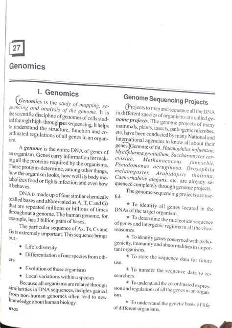 Genomics & proteomics - Molecular Biology And Genetic Engineering - Studocu