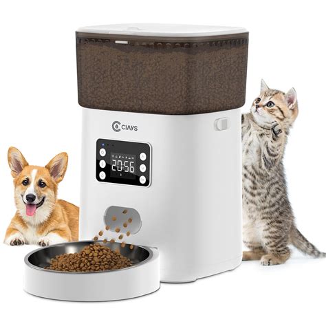 Buy Ciays Automatic Cat Feeders, 4L Cat Food Dispenser Up to 20 ...