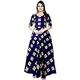 Buy TRENDY FAB Women's Maxi Dress (FR_6361_Blue_Free Size) at Amazon.in