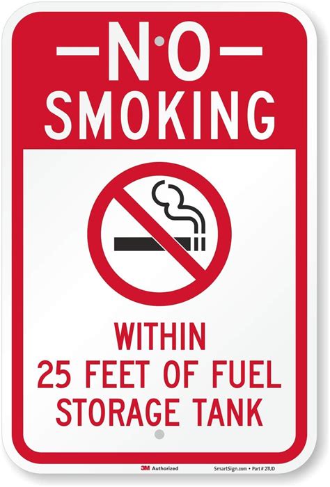 SmartSign “No Smoking Within 25 Feet of Fuel India | Ubuy