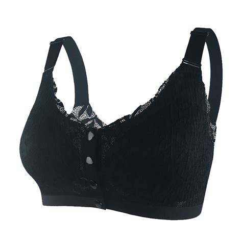 Youmylove Bra Women Sexy Lace Front Button Underwear Wireless Vest Lace ...