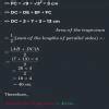 ABCD is a trapezium in which AB = 15cm, CD= 13 cm, and DE = 8cm which ...
