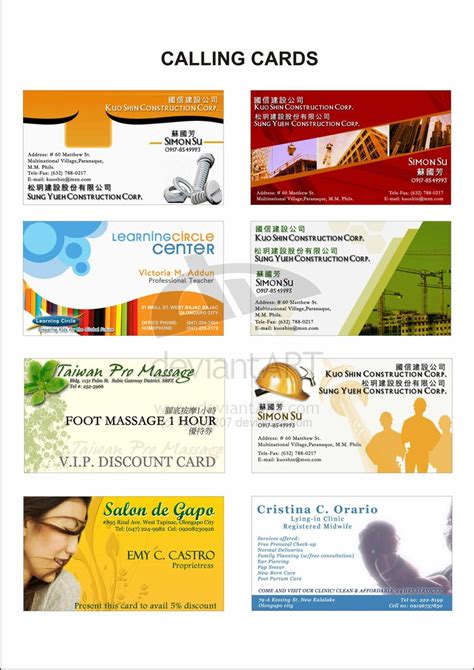 Image result for Calling Card