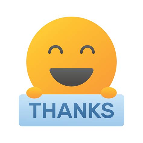 Grab this carefully crafted icon of thanks emoji, ready for premium use 43858219 Vector Art at ...