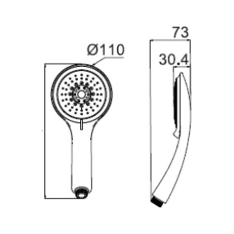 American Standard Multi Flow Hand Showers F46014-CHADYHS - Chrome on ...