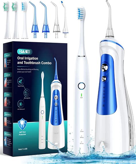 Amazon.com: Water Flosser with Electric Toothbrush Combo,BAIBB Portable ...