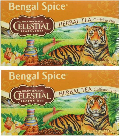 Amazon.com : Celestial Seasonings Herbal Tea, Bengal Spice, 20 Count ...