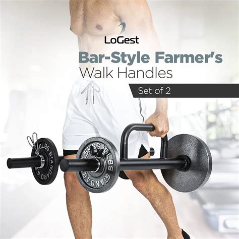 Buy LoGest Farmer Walk Handles - Set of 2 Farmers Carry Handles with ...