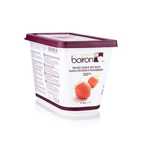 Boiron Mara des Bois strawberry puree (wild strawberry flavor ...