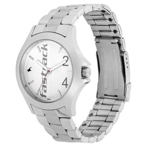 Buy Online Fastrack Quartz Analog White Dial Stainless Steel Strap ...