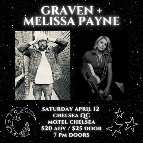 Melissa Payne and Graven at Motel Chelsea, Chelsea, Quebec, 12 April ...