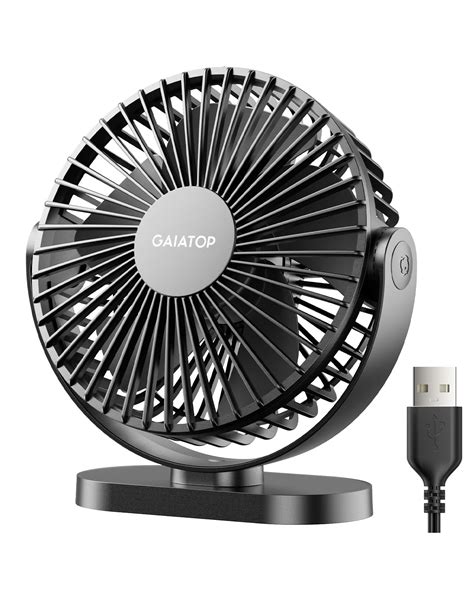 Amazon.com: Gaiatop USB Desk Fan, 5.5 Inch Small Quiet Powerful 3 ...
