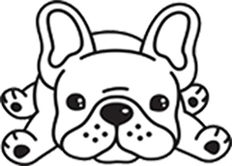 Cute Kawaii Frenchie French Bulldog Puppy Dog Cartoon Art Emoji Vinyl ...