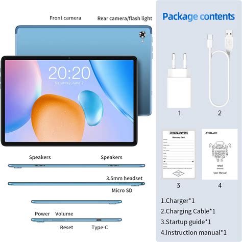 Buy TECLAST Android 12 Tablet 2022, 10 inch Tablet Android P30S, 4GB ...