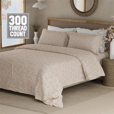 Buy BOUTIQUE LIVING Cottage Garden Cotton 300TC Floral Print 3Pcs Super ...