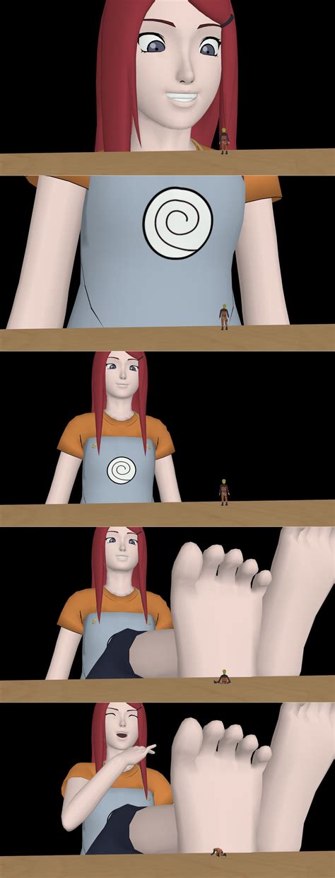 Naruto the foot slave! Kushina is his master! by SithLor on DeviantArt
