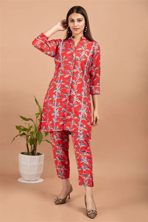 Crimson Red Co-ord set – Pynkposh