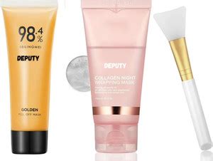 Deputy Collagen night wrapping plus golden peel off mask for skin ...