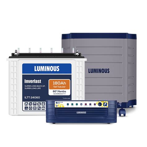 Luminous Inverter & Battery Combo with Trolley (Hercules 1600 Square ...