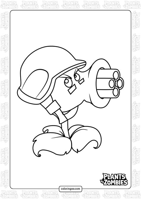 Planet Vs Zombies Coloring Page Plants Vs Zombie Coloring Page To