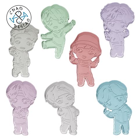 STL file BTS Collection Set - Cookie Cutter - Fondant - Polymer Clay 🍪 ...