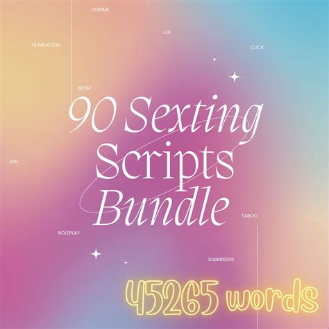 Onlyfans scripts bundle 90 sexting script bundle joi sexting script ...