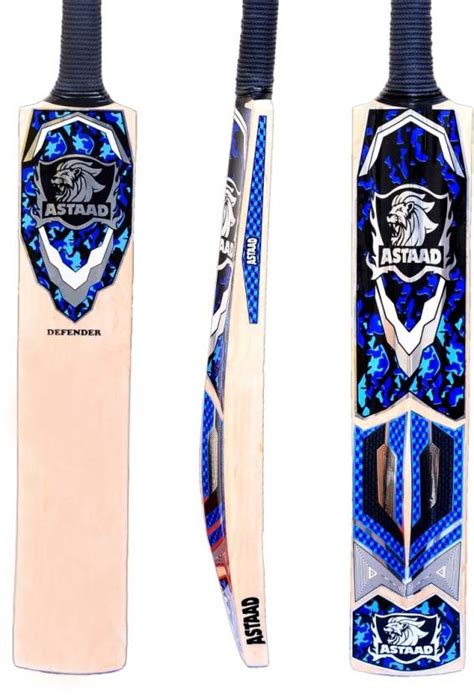 Astaad The Defender finest Kashmir willow Hard tennis ball cricket bat ...