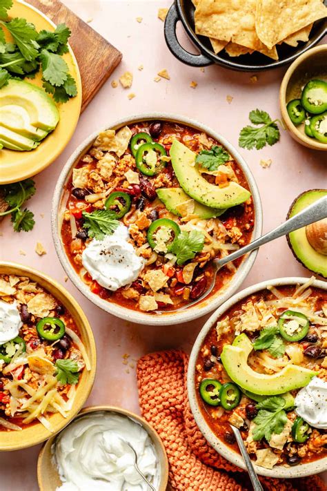Chicken Enchilada Chili - The Defined Dish