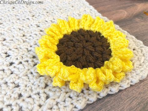 Ravelry: Sunflower Applique pattern by Crystal Marin