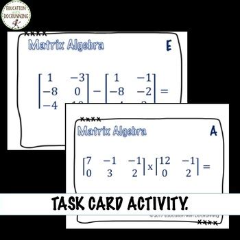 Image result for Matrix Template for Pre Calculus
