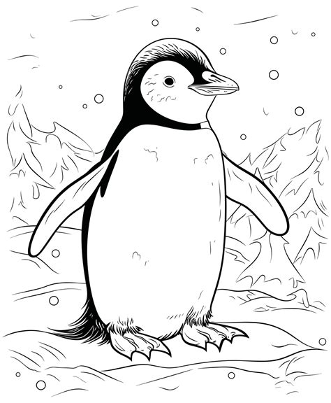 Coloring Pages Penguin - Download Free Printable