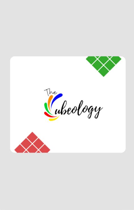 The Cubeology Signature Mini Mat - White