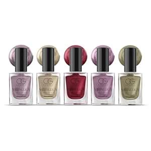 Buy OG BEAUTY Metallica Nail Paint Set of 5 | Vegan, Quick-Dry & Long ...