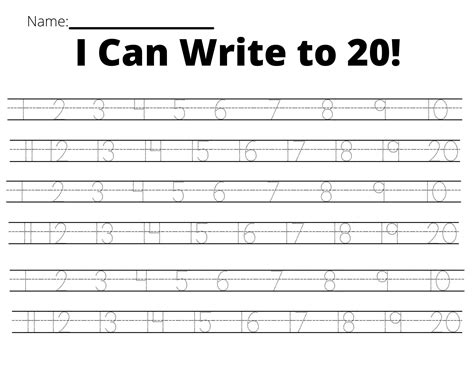 Printable Number Writing Worksheets for Kids | Learn to Write Numbers