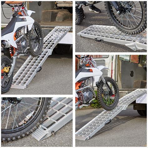 KOLO Motorcycle Ramp Dirt Bike Ramp for Truck 1500 LBS Capacity 7.5 FT ...