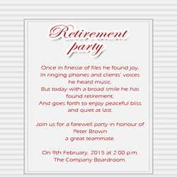 90+ Formal Retirement Invitation Wording