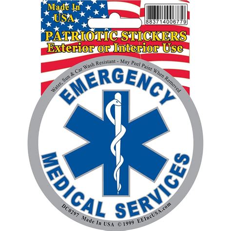 EagleEmblems DC0297 Sticker-Ems Logo (3.25'') : Amazon.in: Home & Kitchen