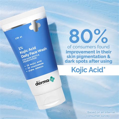 1% Kojic Acid Face Wash with Niacinamide & Alpha Arbutin For Dark Spots ...