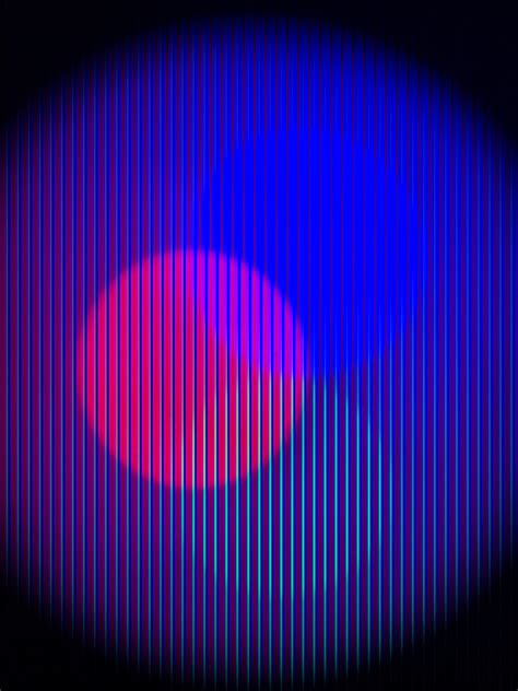 Download wallpaper 3024x4032 circle, stripes, lines, neon hd background