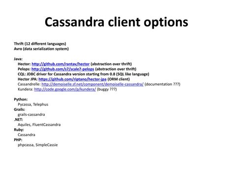 Image result for Cassandra Java Client