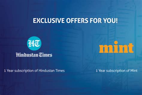 Get Free Hindustan Times & LiveMint Subscription With Visa Signature ...