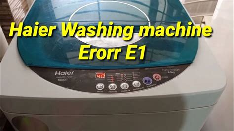 Image result for E1 Error Washing Machine