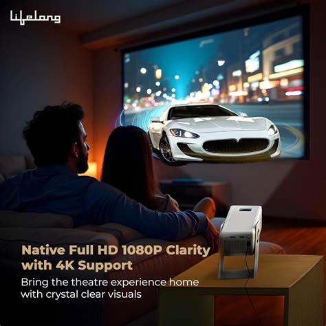 Lifelong Electronics Lightbeam 2 Pro Smart Projector | Android, 1080P ...