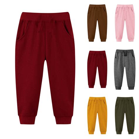 Bovxnpu Fall Winter Boys Girls Pants, Boys Sweatpants Jogger Pants ...