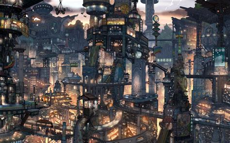 Anime Cityscape Wallpapers - Top Free Anime Cityscape Backgrounds ...