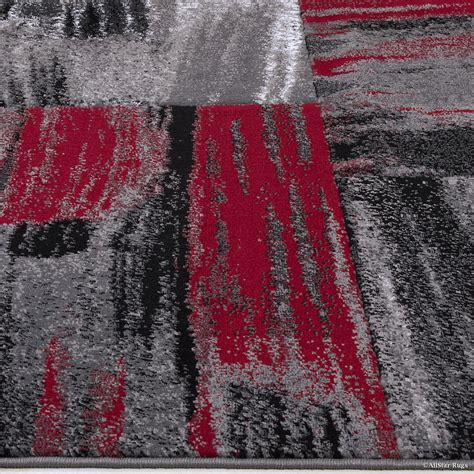 Buy Red Allstar Modern. Contemporary Woven Area Rug. Drop-Stitch Weave ...