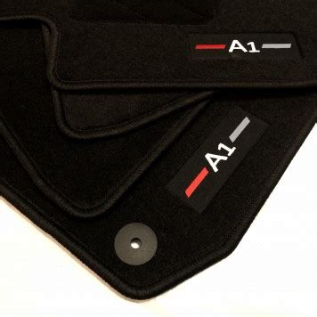 Tapis de sol sur mesure Audi A1 Velours et Caoutchouc | Audioledcar