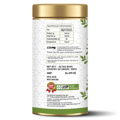 Makaibari Organic Green Tea 30 Teabags – Tearaja