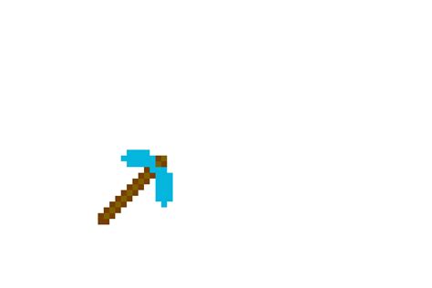 Diamond Pickaxe Minecraft Transparent