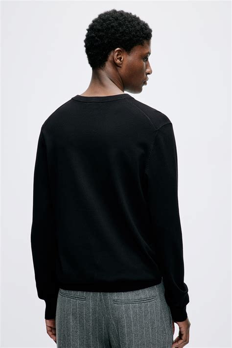 Sweater Black Mens
